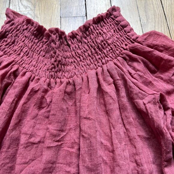 Misa Los Angeles Size S Pink Brick Darla Off Shoulder Mini Dress - Picture 14 of 15